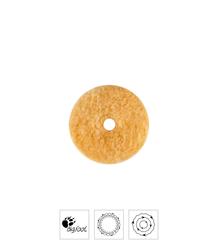 Rupes 9.NW80M DA MEDIUM Wool Gyapjúkorong - Sárga (Ø80mm - Közepes)