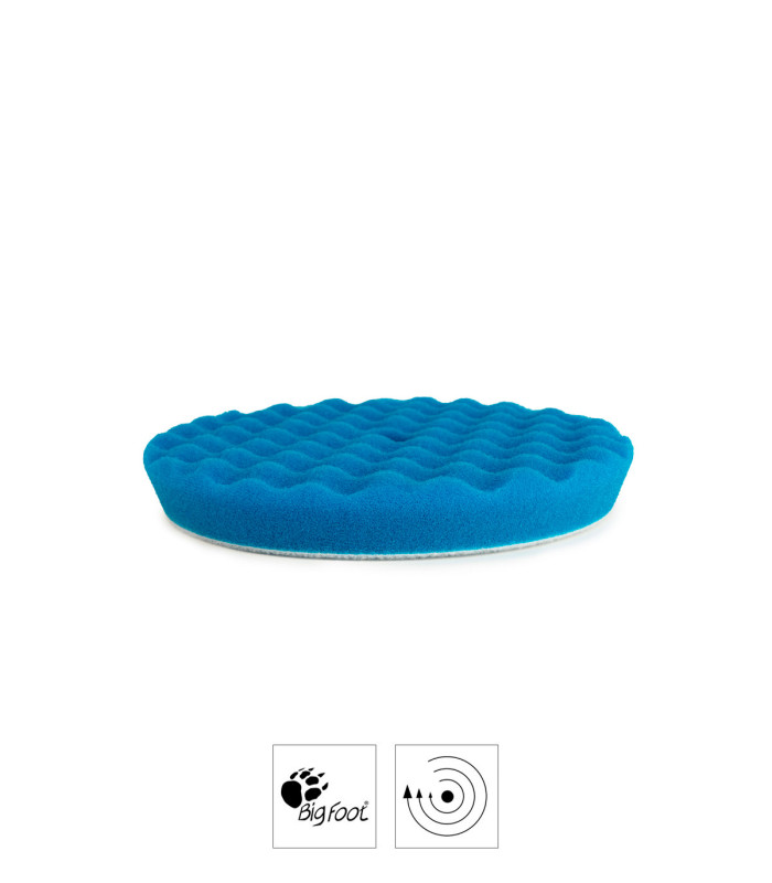 Rupes 9.WF180H WAFFLE COARSE Polírszivacs - Kék (Ø155mm - Durva)