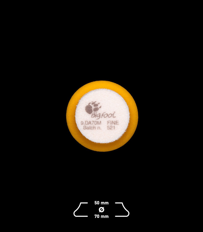 Rupes 9.DA70M DA FINE Polírszivacs - Sárga (Ø70mm - Közepes)