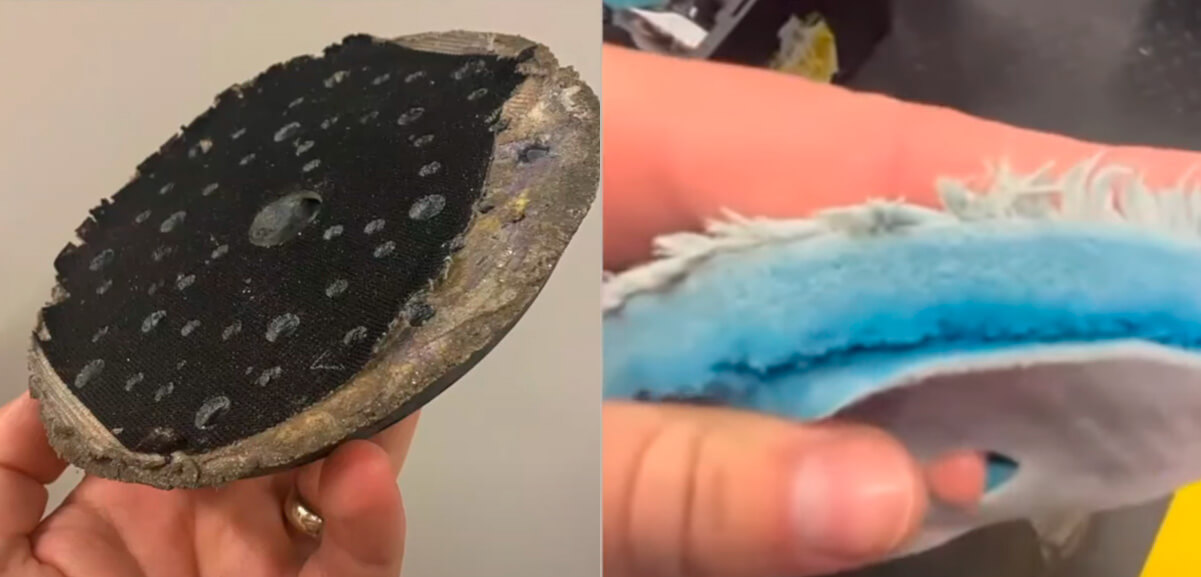 Túlhevített polírszivacsok