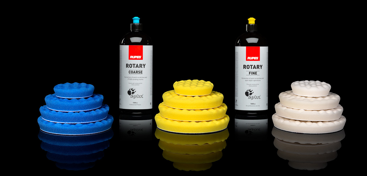 Rupes Rotary Polírpaszta és polírszivacs
